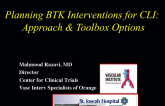 Planning Infrapopliteal Intervention for CLI: Approach and Toolbox Options