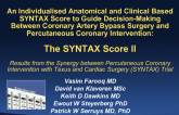 SYNTAX SCORE II: An Improved Risk Score Based on Clinical and Angiographic Variables