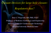 What's the Fuss! Large Hole Vascular Closure Devices (Trans-femoral and Trans-apical) Should Only Require a Simple Safety Registry