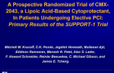 SUPPORT-1:  A Prospective, Randomized Trial of a Lipoic Acid-Based Cytoprotectant in Patients Undergoing Elective PCI