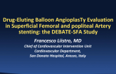 DEBATE-SFA: A Prospective, Randomized Trial of Paclitaxel Coated Balloon Angioplasty Prior to Nitinol Stenting in Patients with SFA and Popliteal Lesions