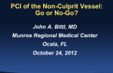 PCI of the Non-Infarct Vessel: Go or No-Go?