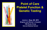 Point-of-Care Platelet and Genetic Testing