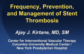 Frequency, Prevention, and Management of DES Thrombosis