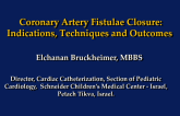 Coronary AV Fistula Closure: Indications, Techniques, and Outcomes