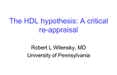 The HDL Hypothesis: A Critical Reappraisal