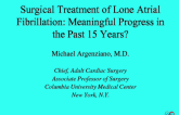 Lone Surgical Treatment of Atrial Fibrillation: Meaningful Progress in the Past 15 Years?