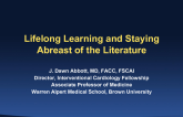 Lifelong Learning and Staying Abreast of the Literature