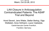 LAA Closure in Anticoagulation Contraindicated Patients: The ASAP Trial and Beyond