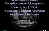 Acute Success Rates, Complication,  and Long-term Stroke Risks After AF Ablation: A Critical Appraisal of a Mixed Literature