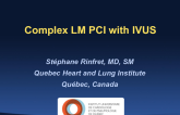 Complex Left Main PCI with IVUS at Multiple Steps