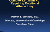 Complex Left Main PCI Requiring Rotational Atherectomy