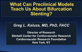 What Can Preclinical Models Teach Us About Bifurcation Stenting?