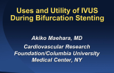 Uses and Utility of IVUS During Bifurcation Stenting