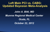 Left Main PCI vs. CABG: Updated Bayesian Meta-Analysis