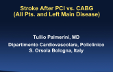 Stroke After PCI vs. CABG (All Patients and Left Main Disease)