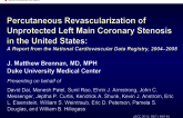 Left Main PCI in the United States: Report from the NCDR