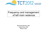 Frequency and Management of Left Main Restenosis