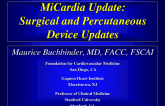 Micardia Update: Surgical and Percutaneous Device Progress