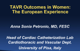 TAVR Outcomes in Women: The European Experience
