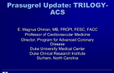Prasugrel Update: TRILOGY