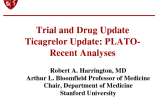 Ticagrelor Update: PLATO: Recent Analyses