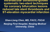 TCT-71. Intravascular Ultrasound-guided Systematic Two-stent Techniques for Coronary Bifurcation Lesions Reduced Late Stent Thrombosis and ST-elevation Myocardial Infarction