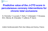 TCT-76. Predictive Value of the J-CTO Score in Percutaneous Coronary Interventions for Chronic Total Occlusions