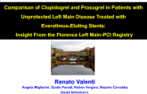 TCT-51. Comparison of Clopidogrel and Prasugrel in Patients with Unprotected Left main Disease Treated with Everolimus-eluting Stents: Insight from the Florence Left Main-PCI...