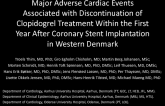 TCT-55. Major Adverse Cardiac Events Associated with Discontinuation of Clopidogrel Treatment Within the First Year After Coronary Stent Implantation in Western Denmark