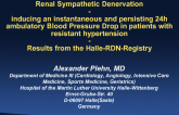 TCT-11. Renal Sympathetic Denervation - Inducing an Instantaneous and Persisting 24h Ambulatory Blood Pressure Drop in Patients With Resistant Hypertension – Results from the...