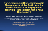 TCT-97. Three-dimensional Echocardiographic Measurements of the Aortic Annulus Predict Paravavular Regurgitation Following Transcatheter Aortic Valve Replacement