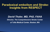 Paradoxical Embolism and Stroke: Insights from RESPECT