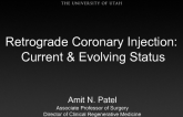 Retrograde Coronary Injection: Current and Evolving Status