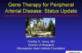 Gene Therapy for Peripheral Arterial Disease: Status Update