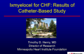 Ixmyelocel-T for CHF: Results of Catheter-based Study