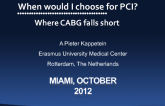 When Do I Prefer PCI for MVD? The Surgeon's Perspective