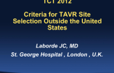 Criteria for TAVR Site Selection Outside the United States