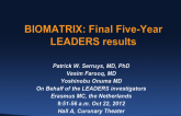 BIOMATRIX: Final Five-Year LEADERS Results