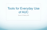 Tools for Everyday Use of AUC