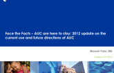 Face the Facts, AUC Are Here to Stay: 2012 Update on the Current Use and Future Directions of AUC