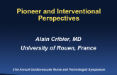 Pioneer and Interventional Perspectives