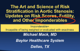 The Art and Science of Risk Stratification in Aortic Stenosis: Updates on Risk Scores, Futility, and Other Imponderables