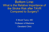 Bottom Line: What Is the Relative Importance of Stroke Risk After TAVR Compared to Surgery?