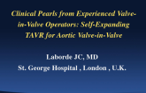 Clinical Pearls from Experienced Valve-in-Valve Operators: Self-Expanding TAVR for Aortic Valve-in-Valve