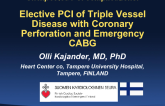 Elective PCI of Triple Vessel Disease with Coronary Perforation and Emergency CABG