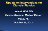 Update on Interventions for Dialysis Fistulas