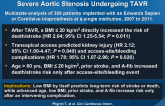 Predictors of Clinical Outcomes in Patients with Severe Aortic Stenosis Undergoing TAVR
