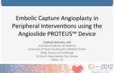 Embolic Capture Angioplasty in Peripheral Interventions Using the Angioslide PROTEUS™ Device