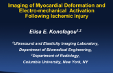 Imaging of Myocardial Deformation and Electro-mechanical  Activation Following Ischemic Injury
